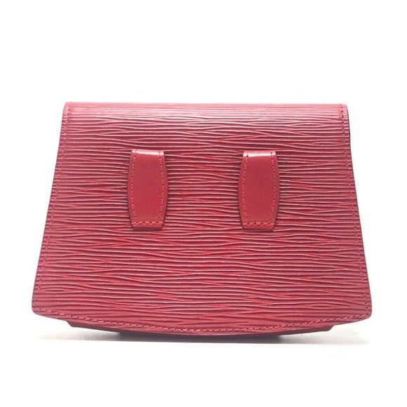 LOUIS VUITTON M52607 Epi Pochette Ceinture Tilsit Pouch only Bag Red - Picture 2 of 12
